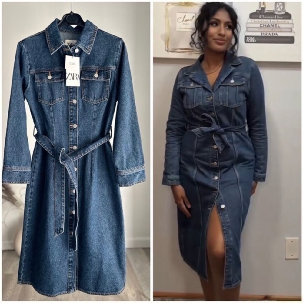 ZARA Denim midi dress 2449/045